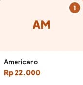 Menu Americano