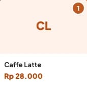 Menu Caffe Latte